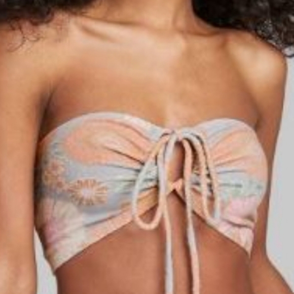 Wild Fable™ Floral Terry Halter-neck tiny tank top Size XS - Picture 2 of 8